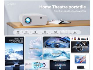Proiettore Full HD Bluetooth e WiFi