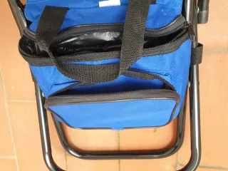 Mini silla plegable con bolsillos