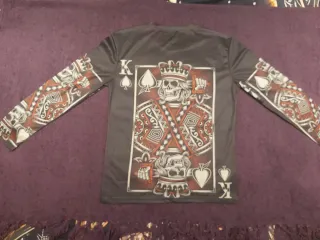 Camiseta King of Spades calavera manga larga