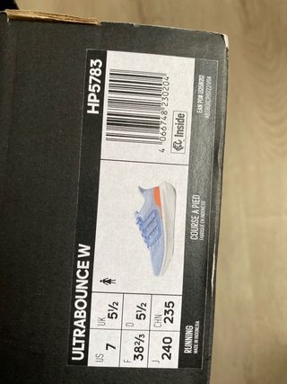 Zapatillas Adidas Correr Azul Naranja