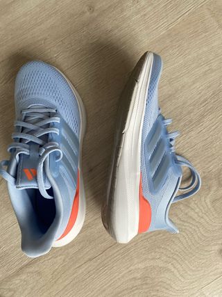 Zapatillas Adidas Correr Azul Naranja