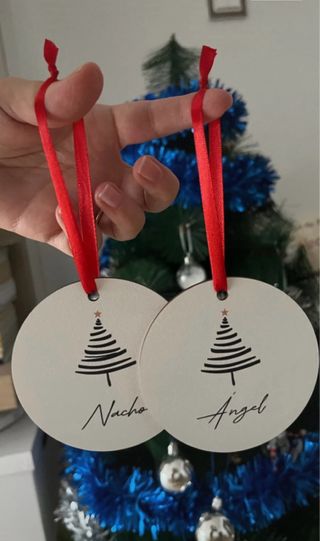 Adornos Navideños Personalizados Madera