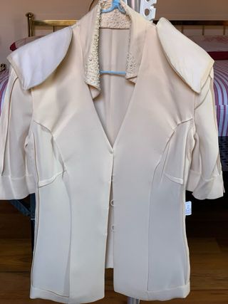 Casacchina Luisa Spagnoli Seta  Beige/Panna Tg 42