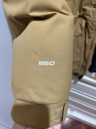 The North Face parka marrón