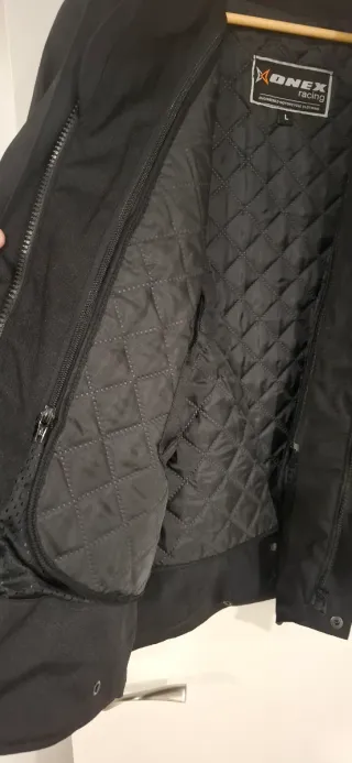 Chaqueta Onex Negra Estilo Barbour