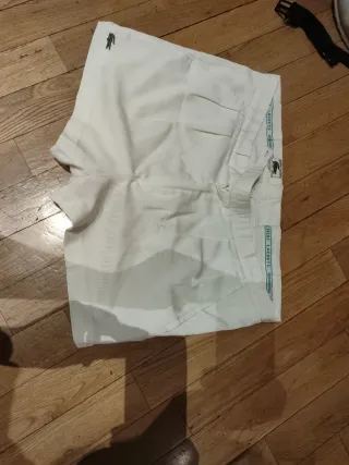 Pantalón Tenis Chemise Lacoste Blanco T44