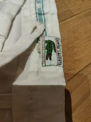 Pantalón Tenis Chemise Lacoste Blanco T44