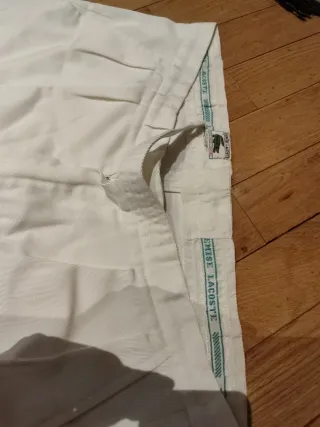 Pantalón Tenis Chemise Lacoste Blanco T44