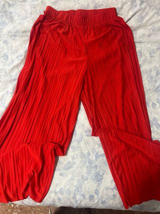 Pantalón Zara Rojo Talla S