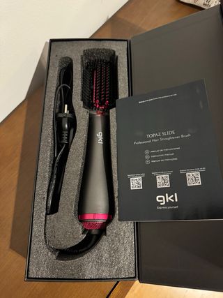 Cepillo Alisador GKL Negro y Rosa