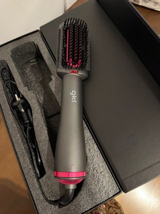 Cepillo Alisador GKL Negro y Rosa