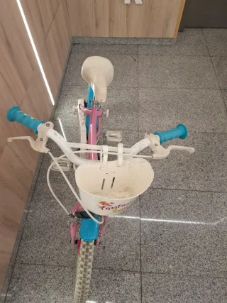 Bicicleta niña 18 rosa y azul