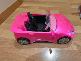 Coche Barbie Rosa Descapotable