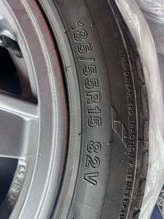 Llantas y neumáticos 4x100 15” Renault 1916vFase 1