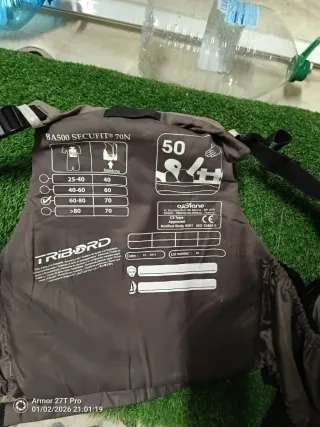 Chaleco salvavidas TRIBORD BA500 70N