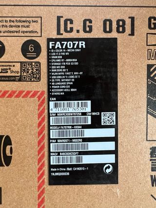 ASUS TUF Gaming A17 (FA707R) Portátil