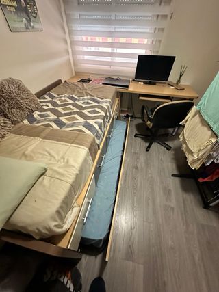 Cama nido con cajones y cama inferior