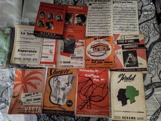 Lote Partituras Musicales Italia Vintage 1922-87