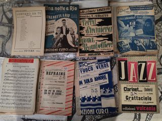 Lote Partituras Musicales Italia Vintage 1922-87