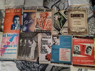 Lote Partituras Musicales Italia Vintage 1922-87