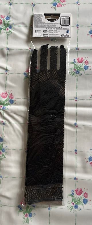 Sombrero y guantes disfraz de bruja