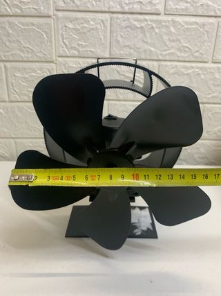 Ventilador Estufa Metal Negro