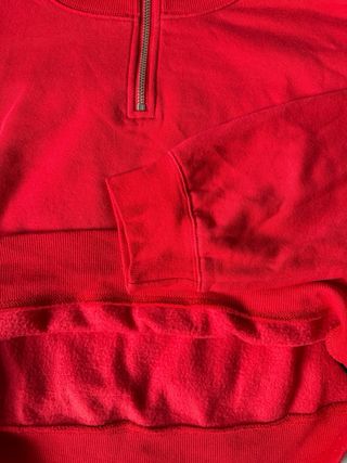 Jersey H&M rojo con cremallera