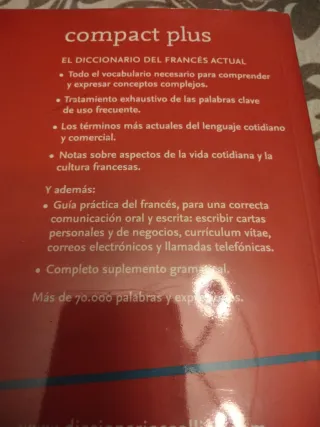 Diccionario Compact Plus Francés (Compact Plus)...