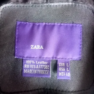 Chaqueta de piel Zara Talla M o L