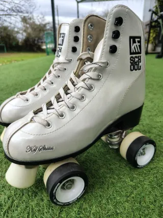 Patines Krf School Blancos talla 37, como nuevos.