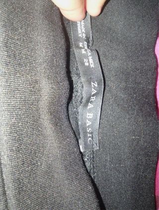 Mallas negras con cremallera