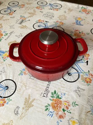 Olla Hierro Fundido Roja