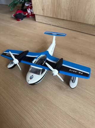 Avión Playmobil Policía Azul