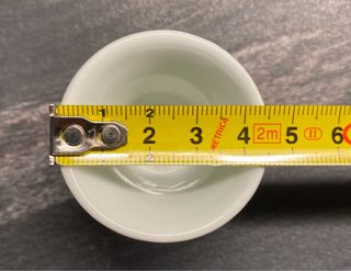 Set vintage sakè 4 bicchierini e vassoio ceramica