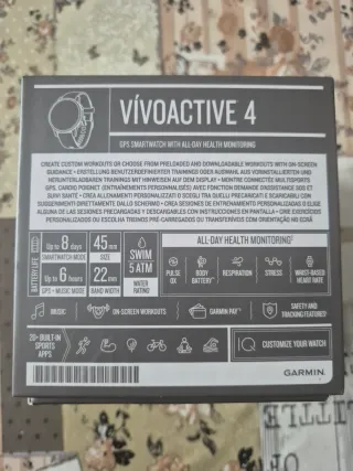 Garmin Vivoactive 4 Music Negro