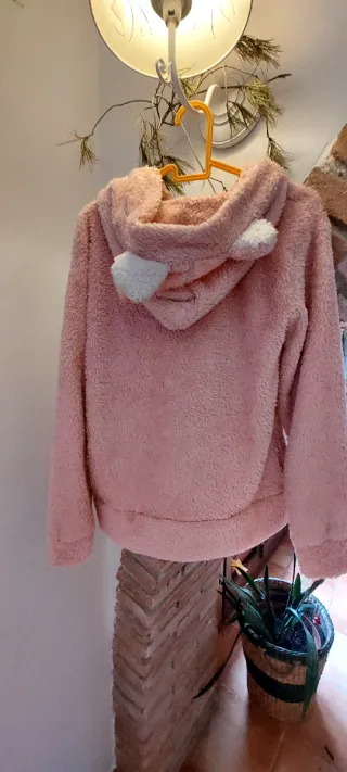 Pijama disfraz unicornio peluche rosa