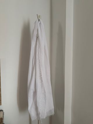 Pañuelo fino mujer blanco