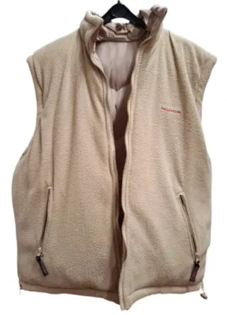 Gilet imbottito reversibile beige taglia XXL