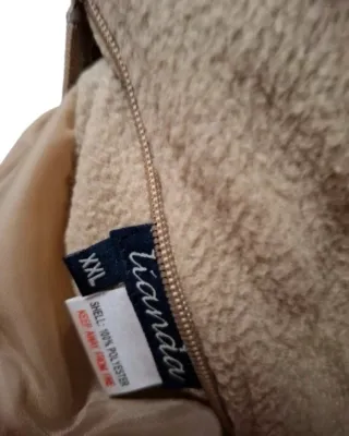 Gilet imbottito reversibile beige taglia XXL