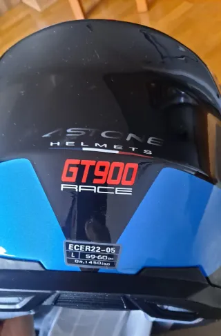 Casco Moto Astone GT 900 Negro/Azul/Rojo