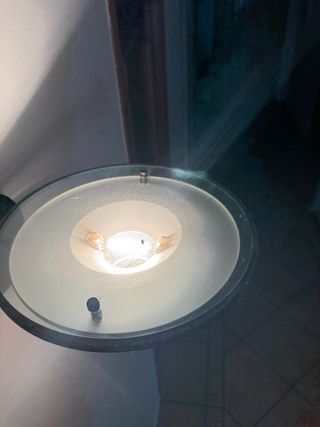 Faroles de pared metálico y cristal