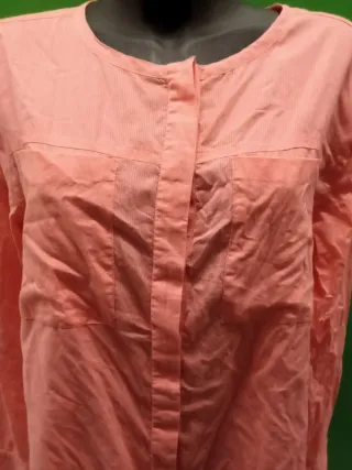 Camisa manga larga mujer naranja/rosa