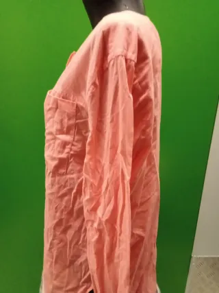 Camisa manga larga mujer naranja/rosa