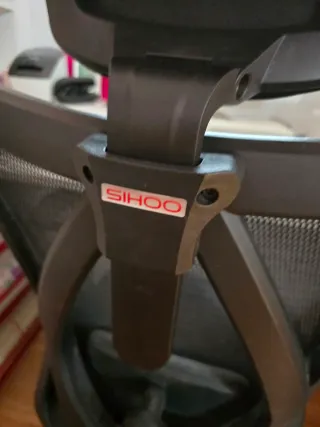 SIHOO Silla de Oficina Ergonómica Negra