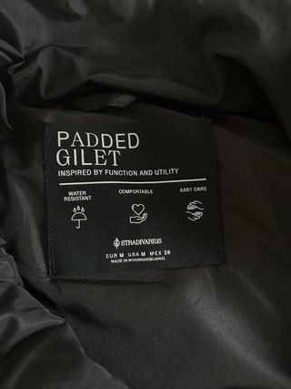 Chaleco negro Stradivarius Talla M