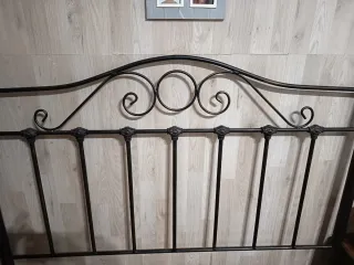 Cabecero Forja 135cm Negro/Dorado