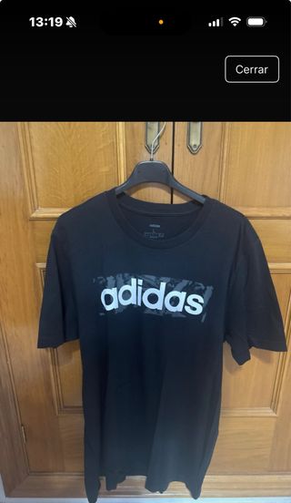 Camiseta Adidas Negra Talla L
