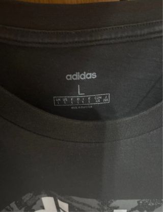 Camiseta Adidas Negra Talla L