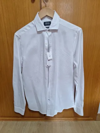 Camisa Sfera Hombre Blanca Easy Iron Talla S