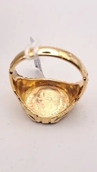 Anillo Oro 18k con Moneda